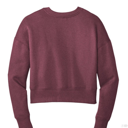 I Wanna Follow Him Funny Women's Christian Pullover Fleece Cropped Sweatshirt - ClaimedbyGodDesigns