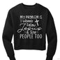 I Wanna Follow Him Funny Women's Christian Pullover Fleece Cropped Sweatshirt - ClaimedbyGodDesigns