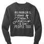 I Wanna Follow Him Funny Women's Christian Pullover Fleece Cropped Sweatshirt - ClaimedbyGodDesigns