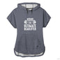 The Ultimate Deadlifter Women's Christian Gym Short Sleeve Hooded T-shirt - ClaimedbyGodDesigns