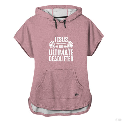 The Ultimate Deadlifter Women's Christian Gym Short Sleeve Hooded T-shirt - ClaimedbyGodDesigns