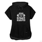 The Ultimate Deadlifter Women's Christian Gym Short Sleeve Hooded T-shirt - ClaimedbyGodDesigns