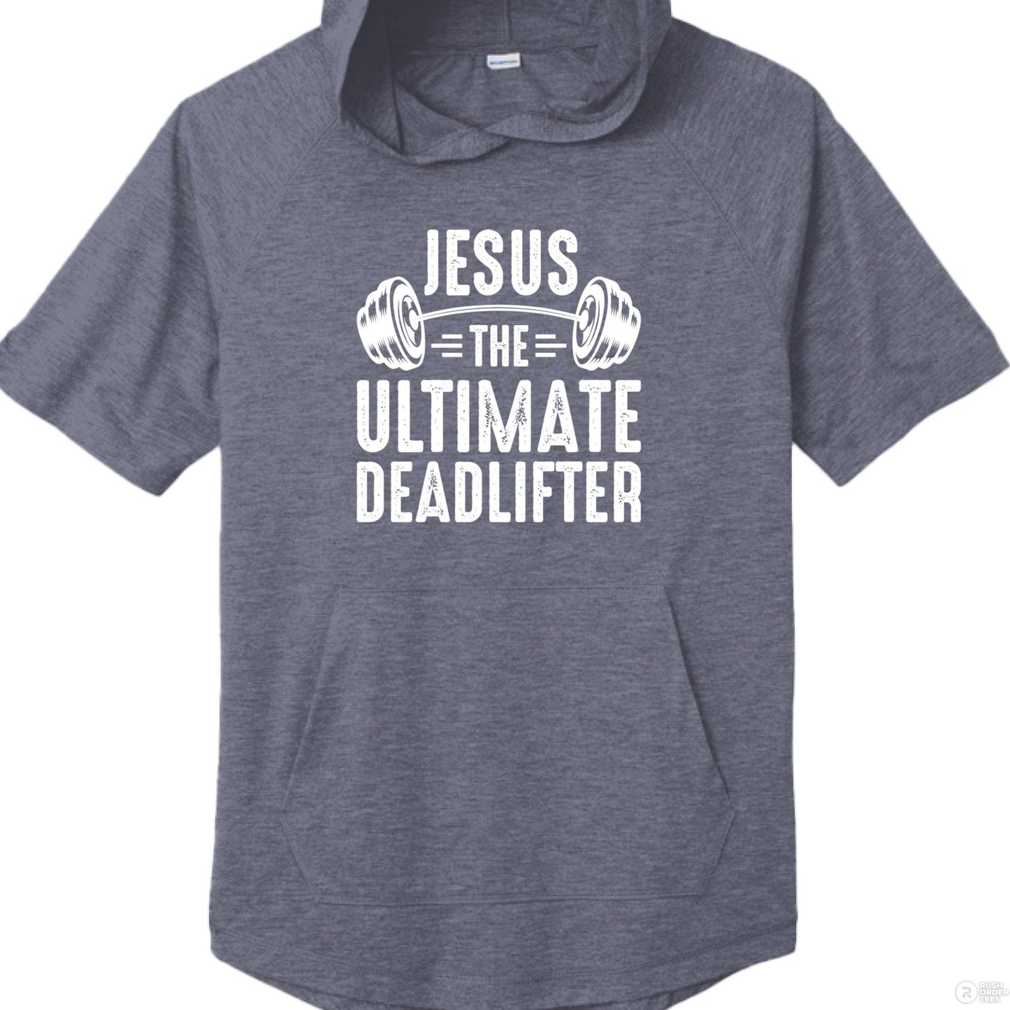 The Ultimate Deadlifter Men's Christian Short Sleeve Gym Hooded T-shirt - ClaimedbyGodDesigns