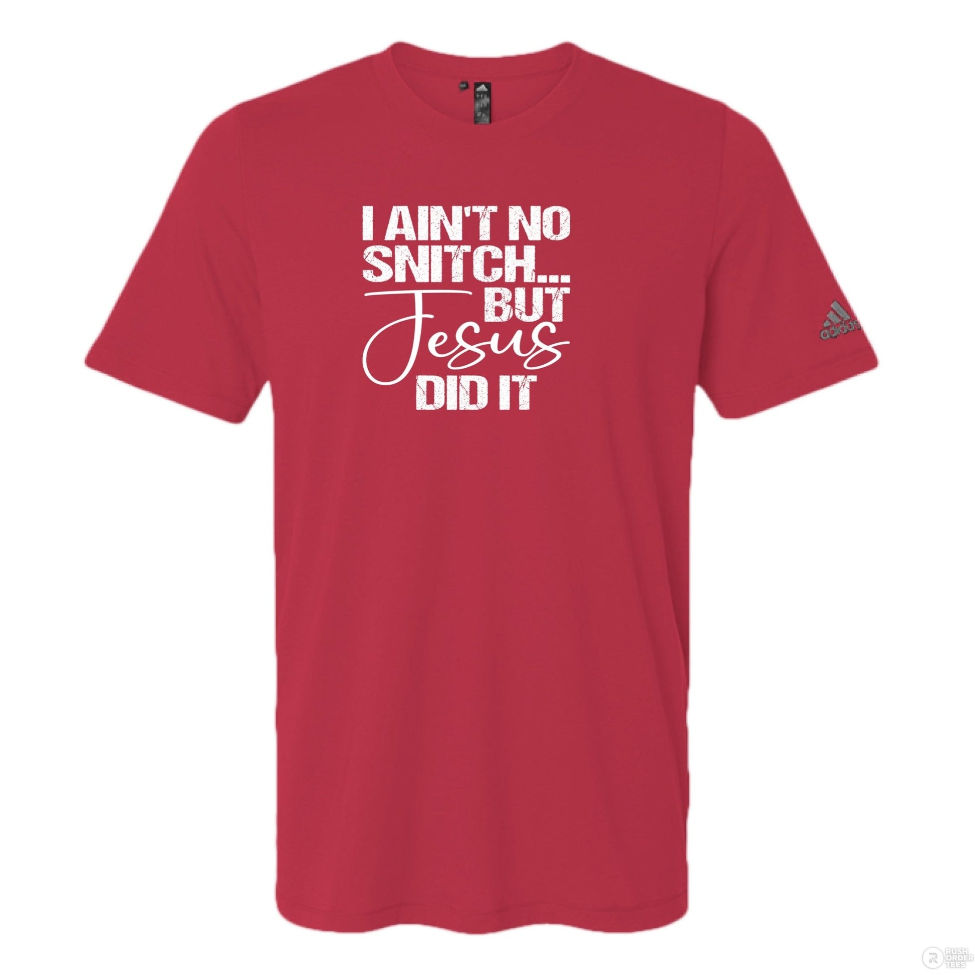 I Ain't No Snitch Funny Men's Christian T-shirt - ClaimedbyGodDesigns