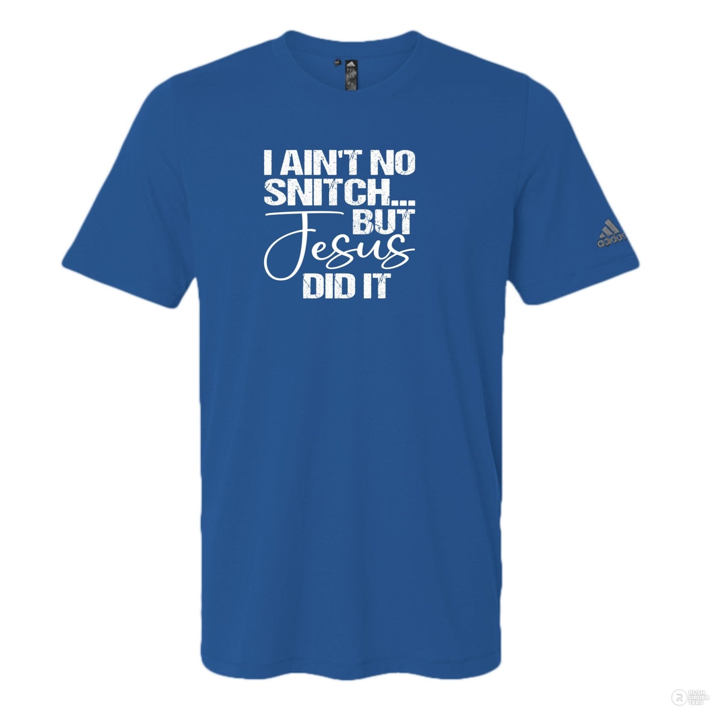 I Ain't No Snitch Funny Men's Christian T-shirt - ClaimedbyGodDesigns