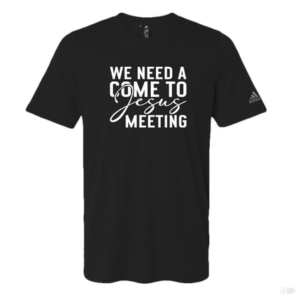We Need A Meeting Funny Men's Christian T-shirt - ClaimedbyGodDesigns