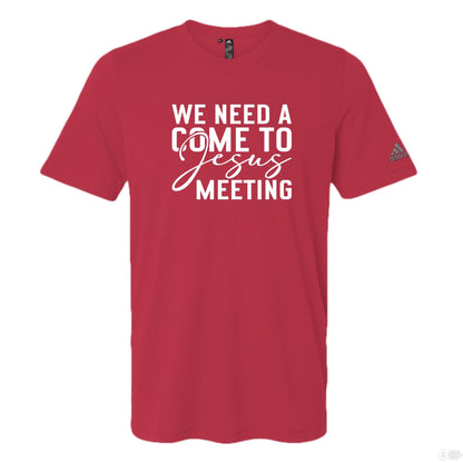 We Need A Meeting Funny Men's Christian T-shirt - ClaimedbyGodDesigns