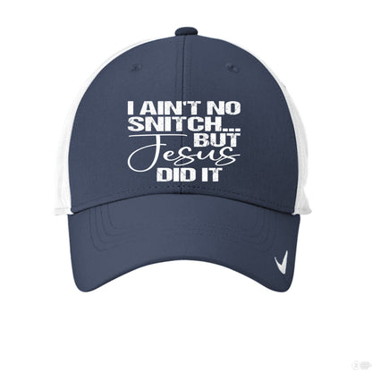 I Ain't No Snitch Funny Adult Christian Hat - ClaimedbyGodDesigns