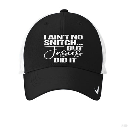 I Ain't No Snitch Funny Adult Christian Hat - ClaimedbyGodDesigns