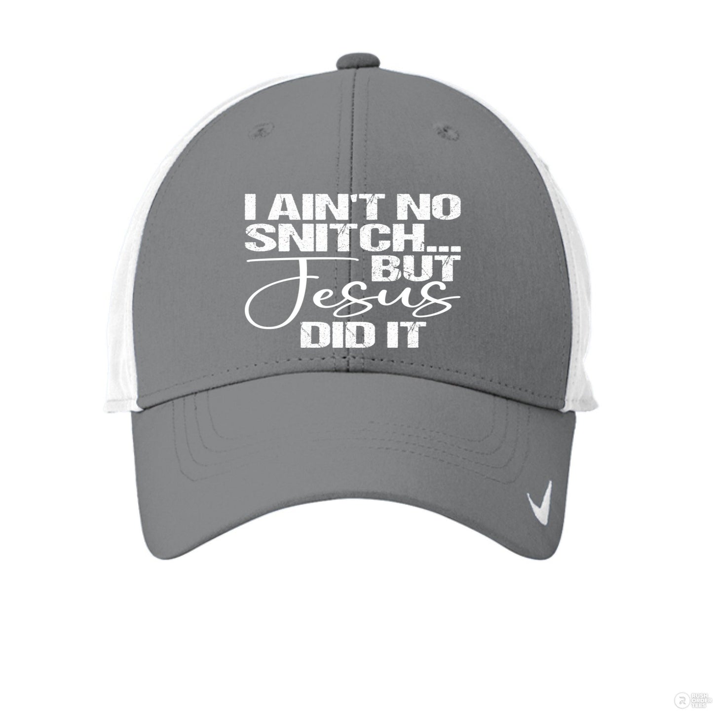 I Ain't No Snitch Funny Adult Christian Hat - ClaimedbyGodDesigns