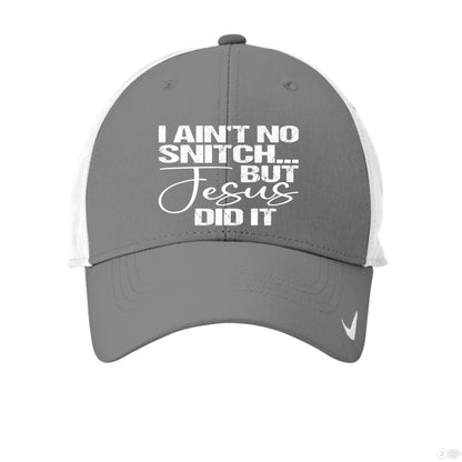 I Ain't No Snitch Funny Adult Christian Hat - ClaimedbyGodDesigns
