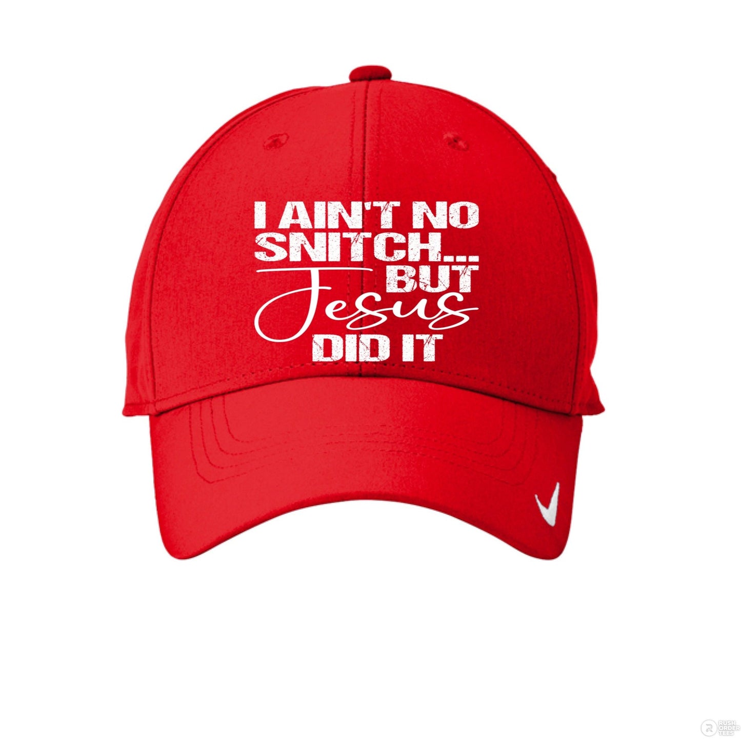 I Ain't No Snitch Funny Adult Christian Hat - ClaimedbyGodDesigns