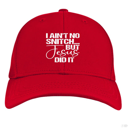 I Ain't No Snitch Funny Kids Christian Hat - ClaimedbyGodDesigns
