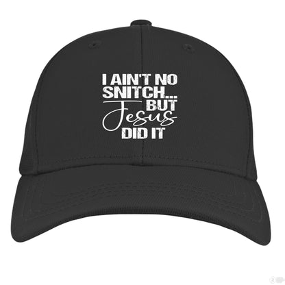 I Ain't No Snitch Funny Kids Christian Hat - ClaimedbyGodDesigns