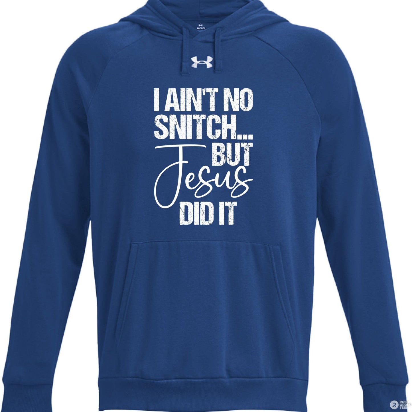 I Ain't No Snitch Funny Men's Christian Pullover Fleece Hooded Sweatshirt - ClaimedbyGodDesigns