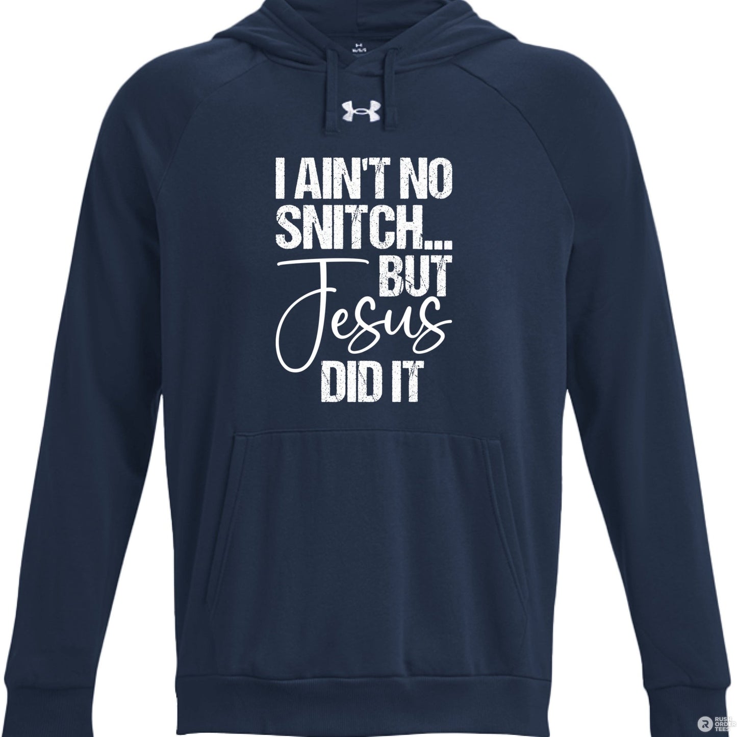I Ain't No Snitch Funny Men's Christian Pullover Fleece Hooded Sweatshirt - ClaimedbyGodDesigns