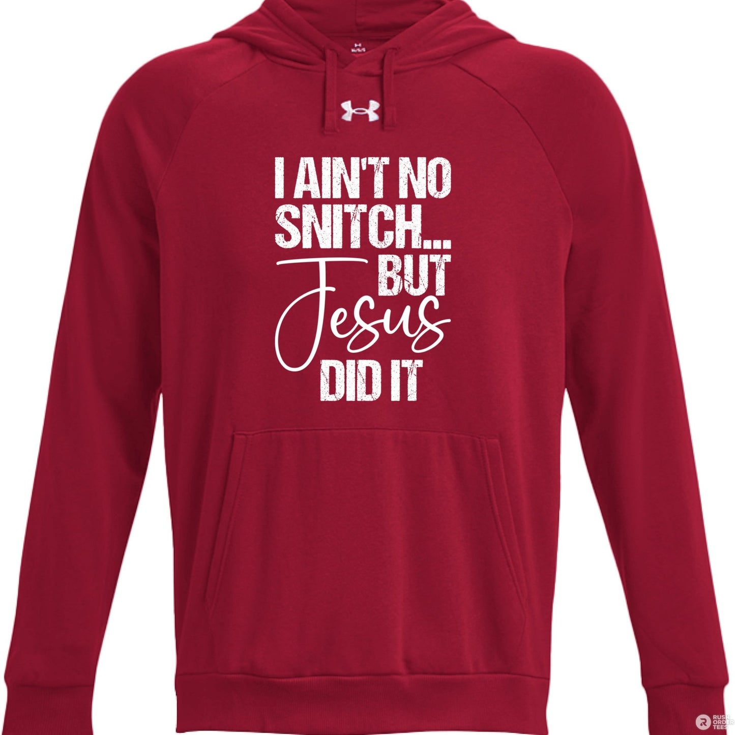 I Ain't No Snitch Funny Men's Christian Pullover Fleece Hooded Sweatshirt - ClaimedbyGodDesigns