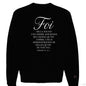 Hebreux 11:1 Foi Men's French Christian Pullover Sweatshirt - ClaimedbyGodDesigns
