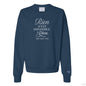 Rien N'est Impossible Women's French Christian Pullover Sweatshirt - ClaimedbyGodDesigns
