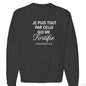 Je Puis Tout Men's French Christian Pullover Sweatshirt - ClaimedbyGodDesigns