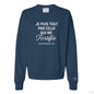 Je Puis Tout Women's French Christian Pullover Sweatshirt - ClaimedbyGodDesigns