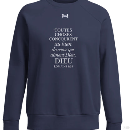 Toutes Choses Concourent Women's French Christian Pullover Sweatshirt - ClaimedbyGodDesigns