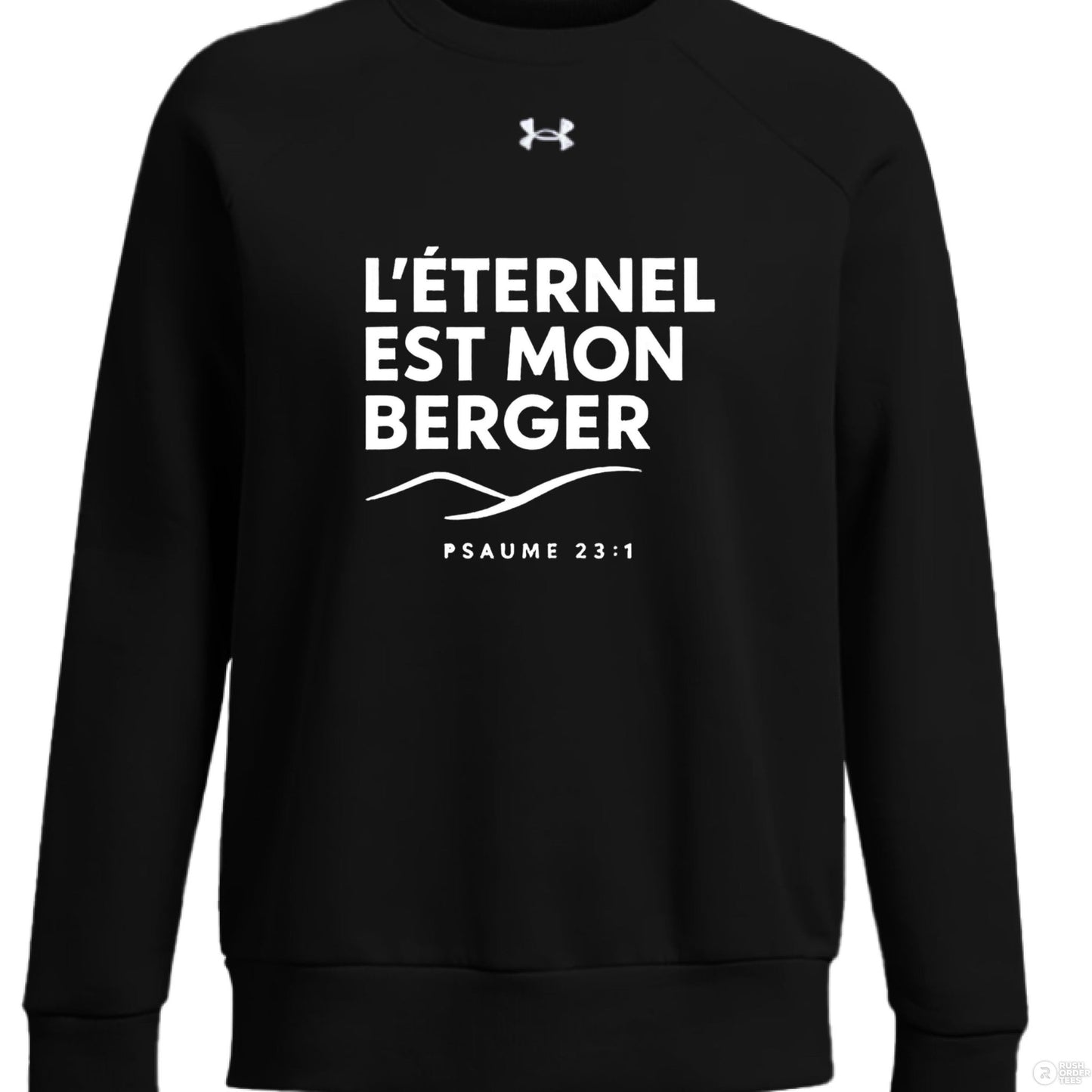 Psaume 23 Il Est Mon Berger Women's French Christian Pullover Sweatshirt - ClaimedbyGodDesigns