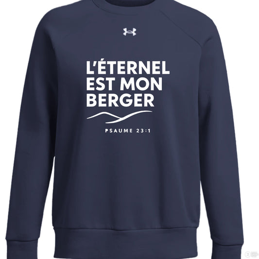 Psaume 23 Il Est Mon Berger Women's French Christian Pullover Sweatshirt - ClaimedbyGodDesigns