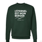 Psaume 23 Il Est Mon Berger Men's French Christian Pullover Sweatshirt - ClaimedbyGodDesigns