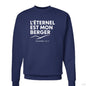 Psaume 23 Il Est Mon Berger Men's French Christian Pullover Sweatshirt - ClaimedbyGodDesigns