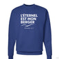 Psaume 23 Il Est Mon Berger Men's French Christian Pullover Sweatshirt - ClaimedbyGodDesigns