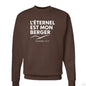 Psaume 23 Il Est Mon Berger Men's French Christian Pullover Sweatshirt - ClaimedbyGodDesigns