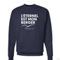 Psaume 23 Il Est Mon Berger Men's French Christian Pullover Sweatshirt - ClaimedbyGodDesigns