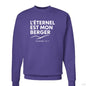Psaume 23 Il Est Mon Berger Men's French Christian Pullover Sweatshirt - ClaimedbyGodDesigns