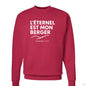 Psaume 23 Il Est Mon Berger Men's French Christian Pullover Sweatshirt - ClaimedbyGodDesigns