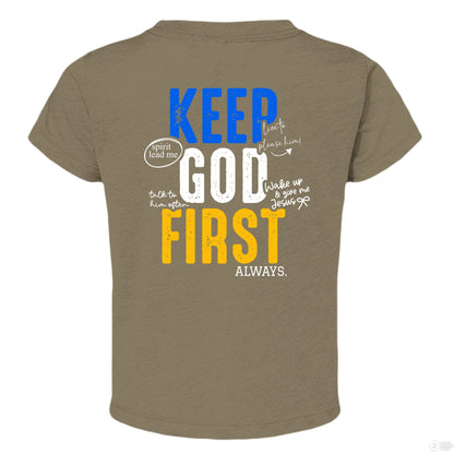 Keep HIm First Always Christian Baby T-shirt - ClaimedbyGodDesigns