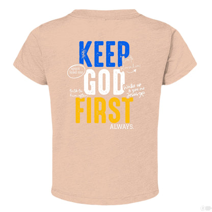 Keep HIm First Always Christian Baby T-shirt - ClaimedbyGodDesigns