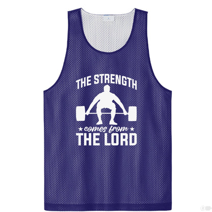 The Strength Comes From Him Men's Christian Tank Top - ClaimedbyGodDesigns