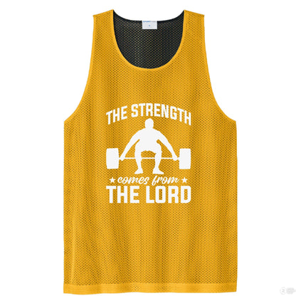 The Strength Comes From Him Men's Christian Tank Top - ClaimedbyGodDesigns