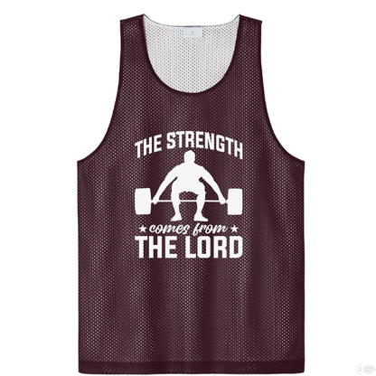 The Strength Comes From Him Men's Christian Tank Top - ClaimedbyGodDesigns