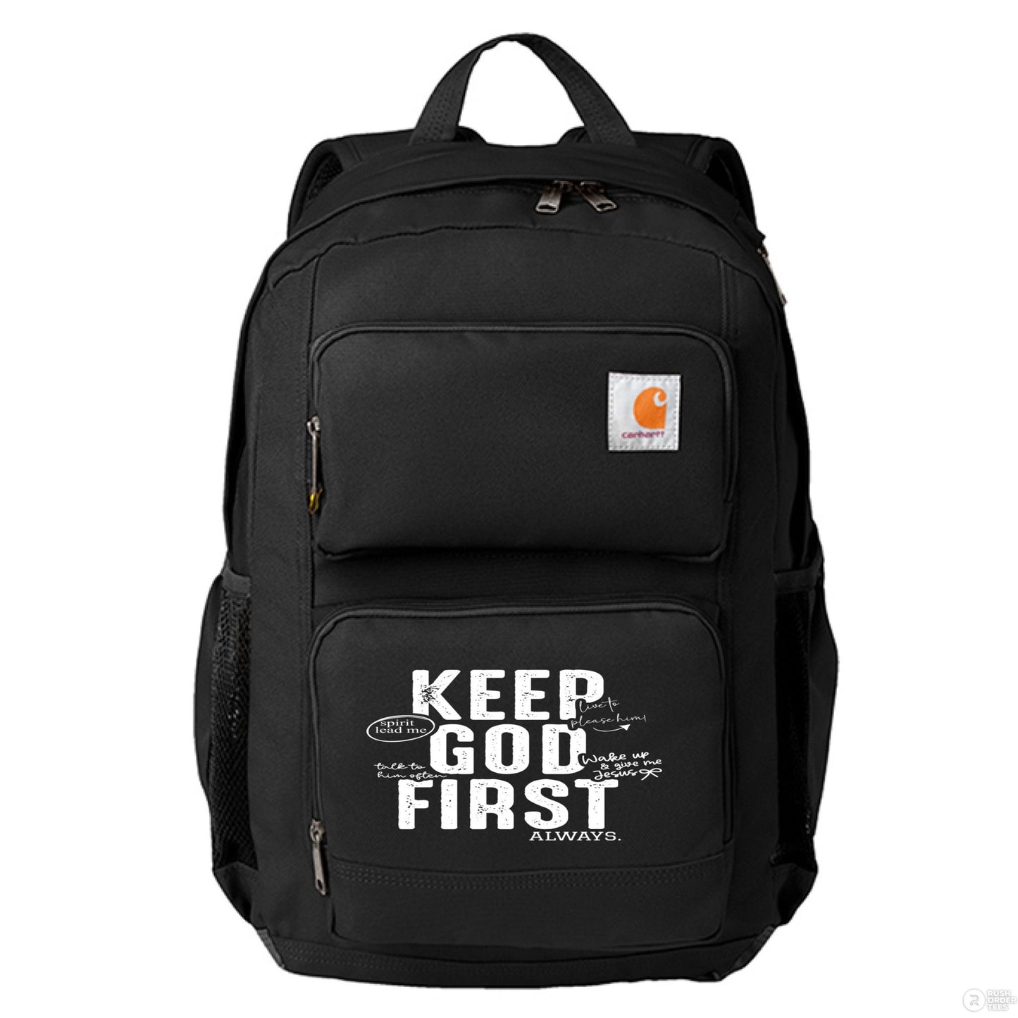 Keep Him First Always Christian Backpack - ClaimedbyGodDesigns