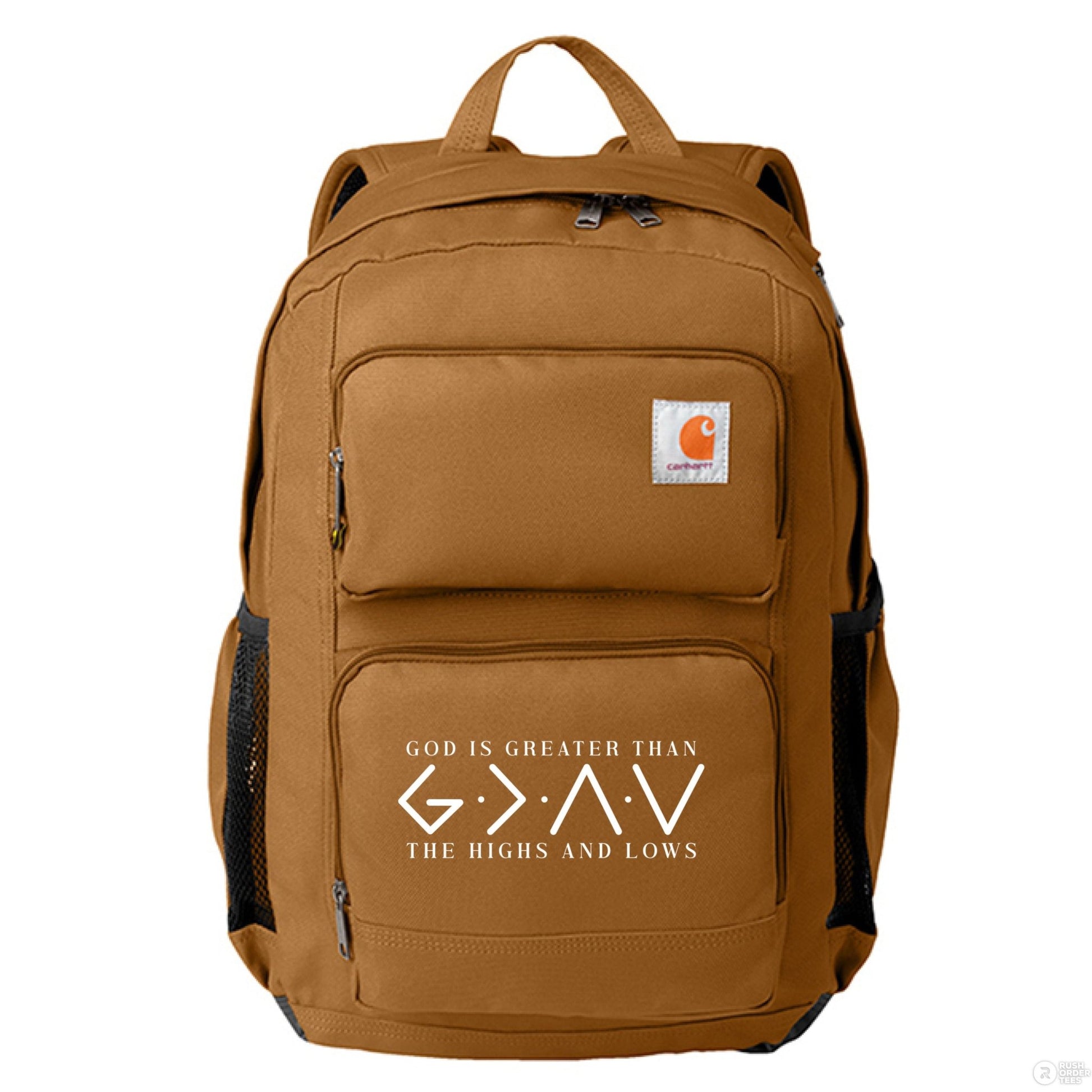 He Is Greater Christian Backpack - ClaimedbyGodDesigns