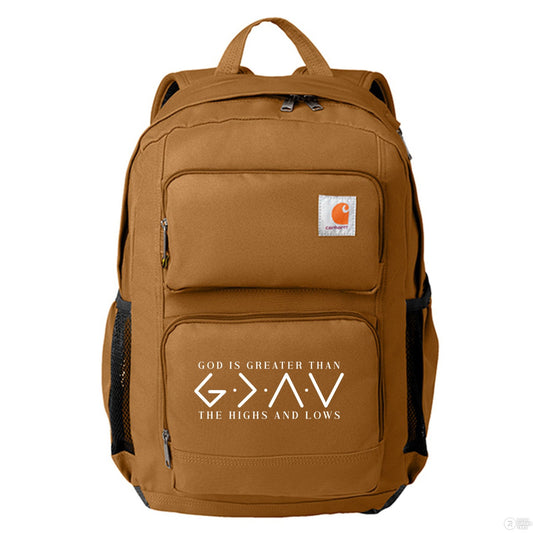 He Is Greater Christian Backpack - ClaimedbyGodDesigns