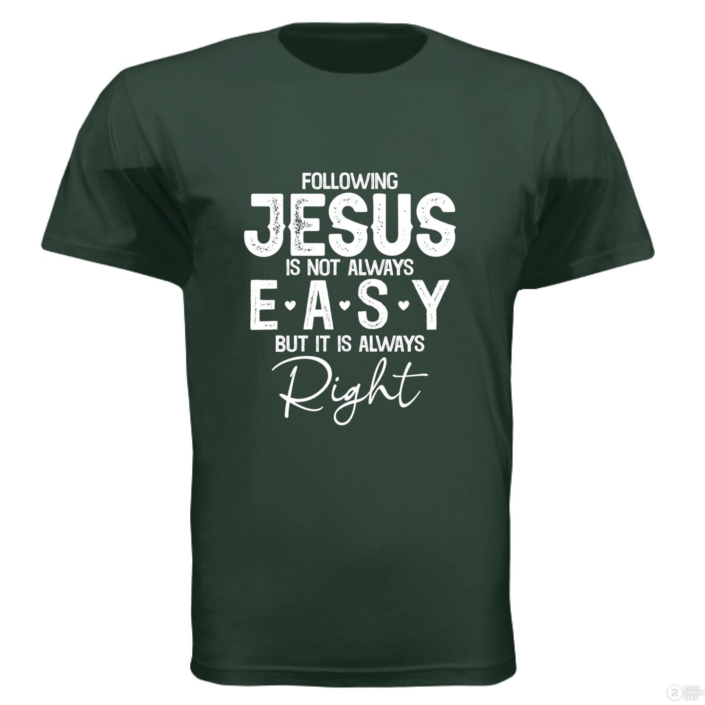 Following Him Men's Christian T-shirt - ClaimedbyGodDesigns