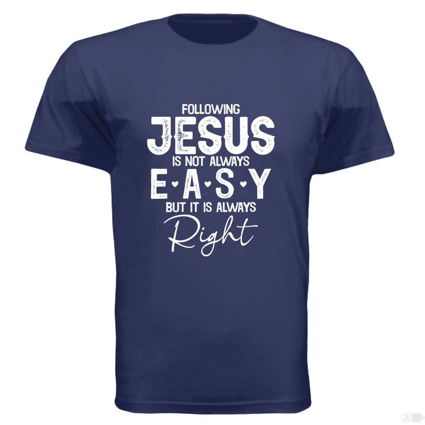 Following Him Men's Christian T-shirt - ClaimedbyGodDesigns