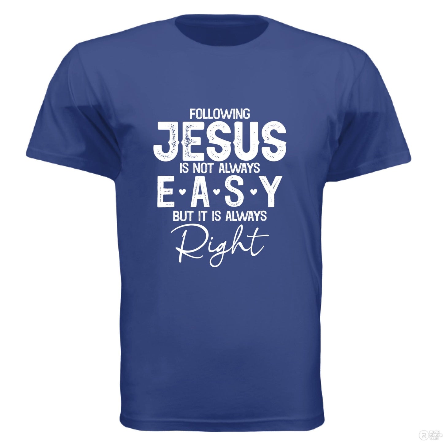 Following Him Men's Christian T-shirt - ClaimedbyGodDesigns