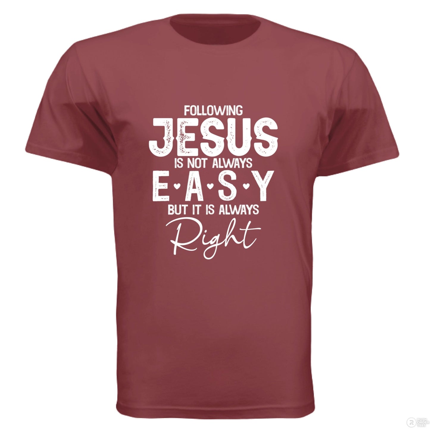 Following Him Men's Christian T-shirt - ClaimedbyGodDesigns