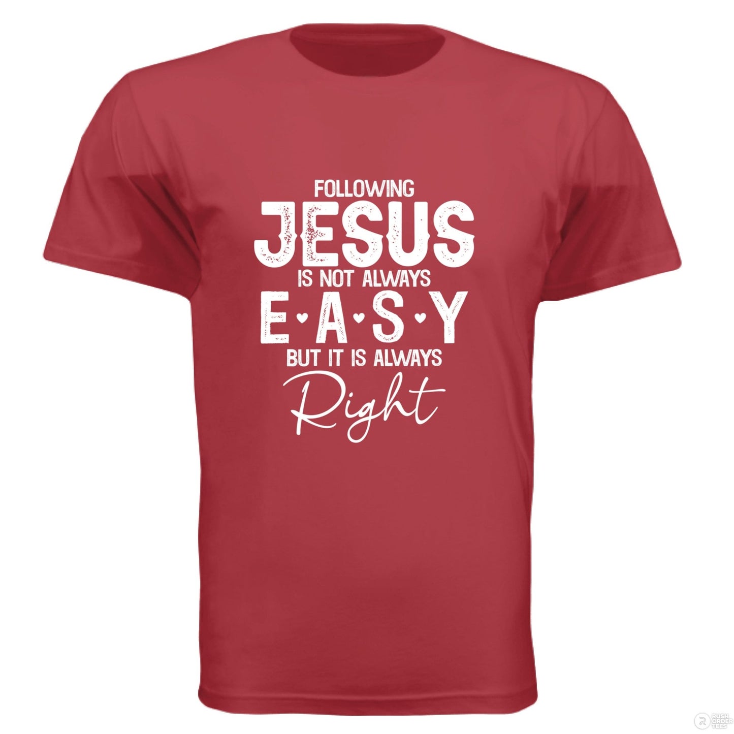 Following Him Men's Christian T-shirt - ClaimedbyGodDesigns