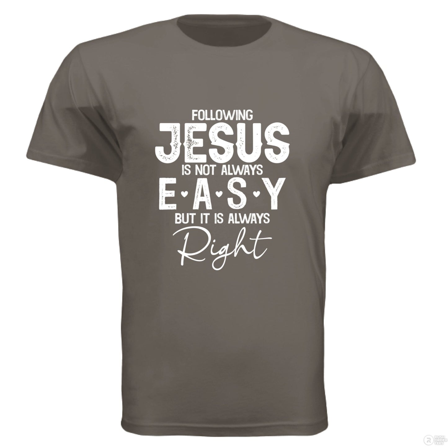 Following Him Men's Christian T-shirt - ClaimedbyGodDesigns