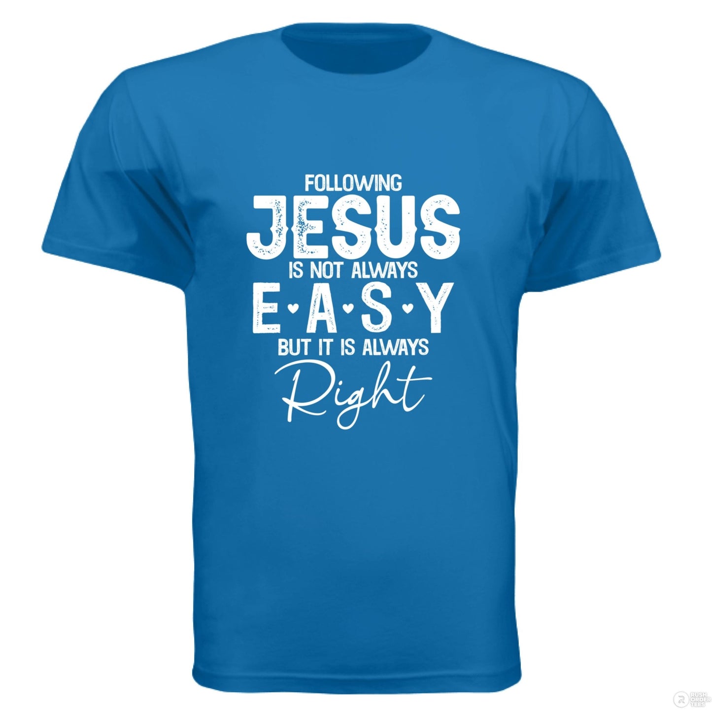 Following Him Men's Christian T-shirt - ClaimedbyGodDesigns